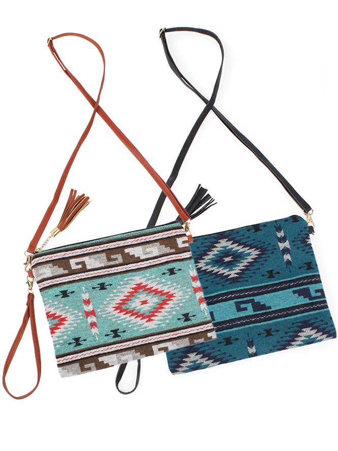 Western Print Crossbody Clutch Bag for wholesale by Hana
