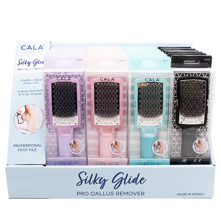 PINEAPPLE Beauty - Wholesale Foot Scrub/Polish - CALA 50704A Silky Glide Pro Callus Remover Set - 24pc