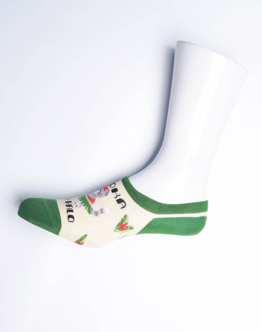 Just Fun Socks - Wholesale Socks - Women's - Women's Aloha Meowhalo Cat No Show Socks2