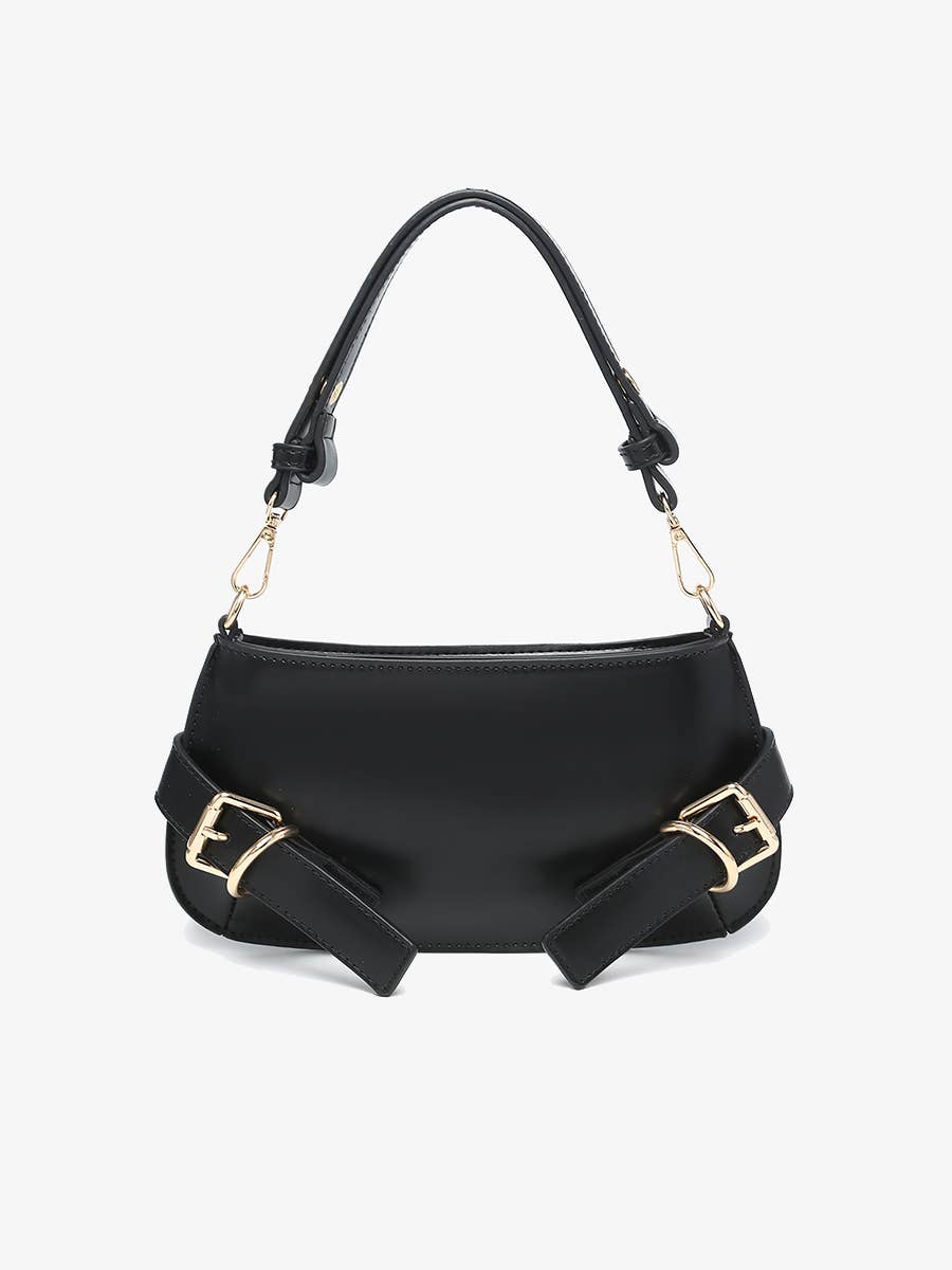 Jen & Co. – Engroshandel Skuldertaske – Kvinder – JN2777 Winnipeg Justerbar Skuldertaske med Spændedetalje0