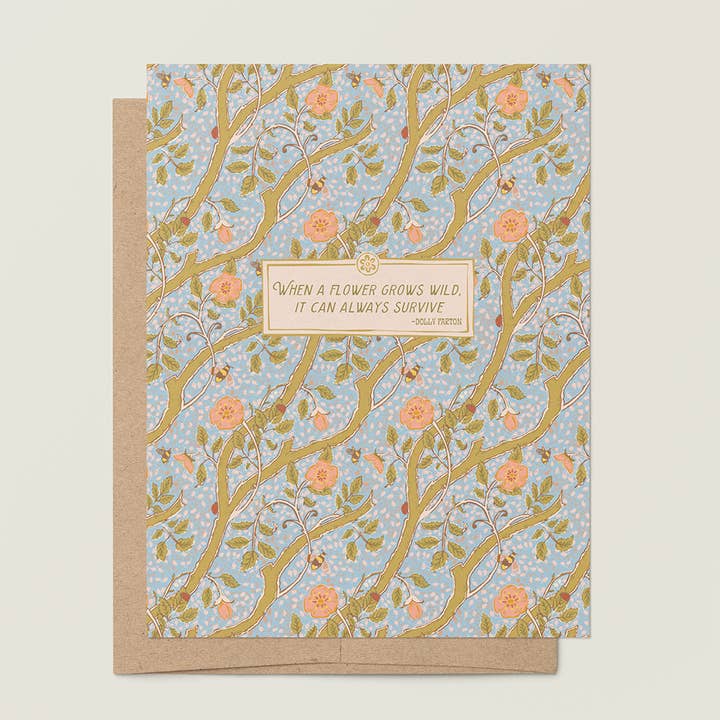 Biglietto di Auguri A2 Rosa di Montagna Selvatica per la vendita all'ingrosso da parte di re:mused studio