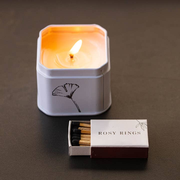Rosy Rings - Wholesale Travel Candles - Apricot Rose Travel Tin