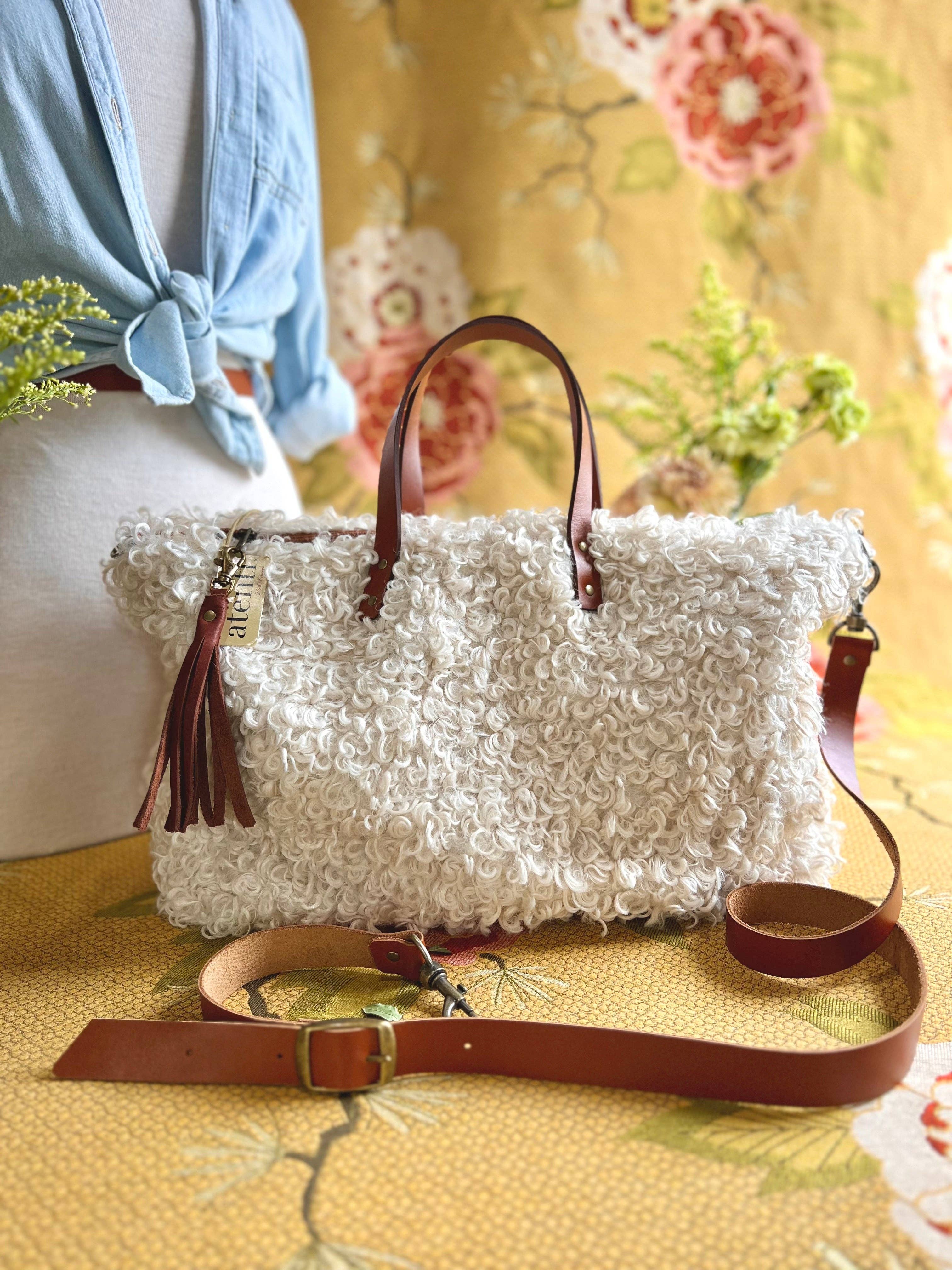 Atenti – wholesale Tote bag – Women's – USA Handcrafted Carryall Tote Bag: Curly Cute Buddy Bag3