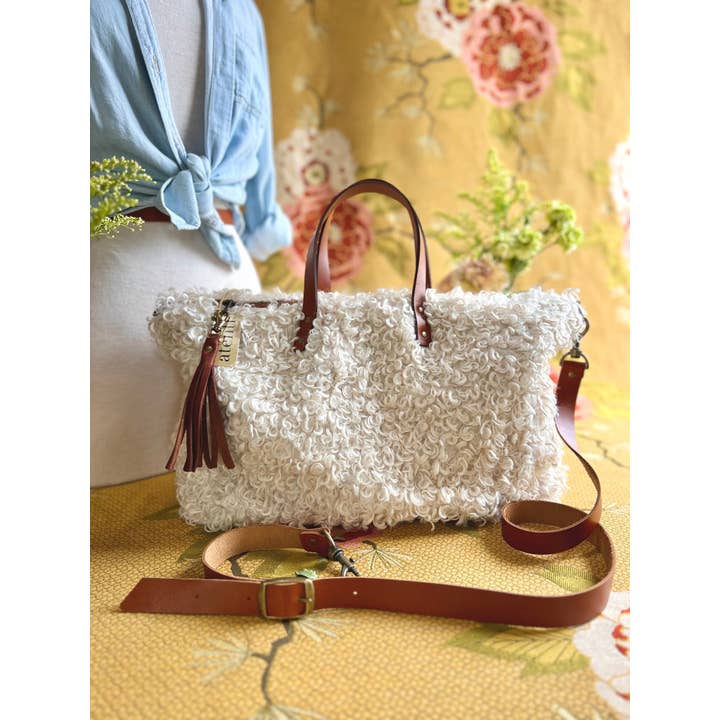 Atenti - Vente Tote bag – femme - Sac fourre-tout fabriqué à la main aux États-Unis : Curly Cute Buddy Bag3