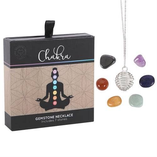 Chakra Gemstone Crystal Necklace Kit for wholesale by Green Tree