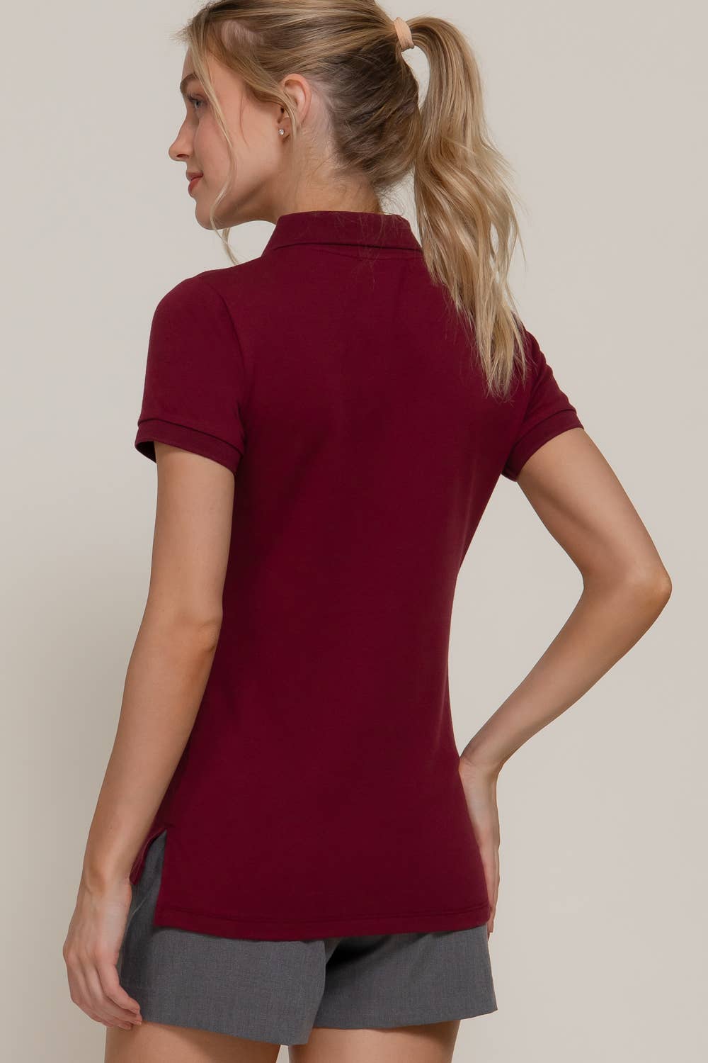 Active Basic | Active USA - Wholesale Polo - Women's - Short Sleeve Classic Pique Polo Top12