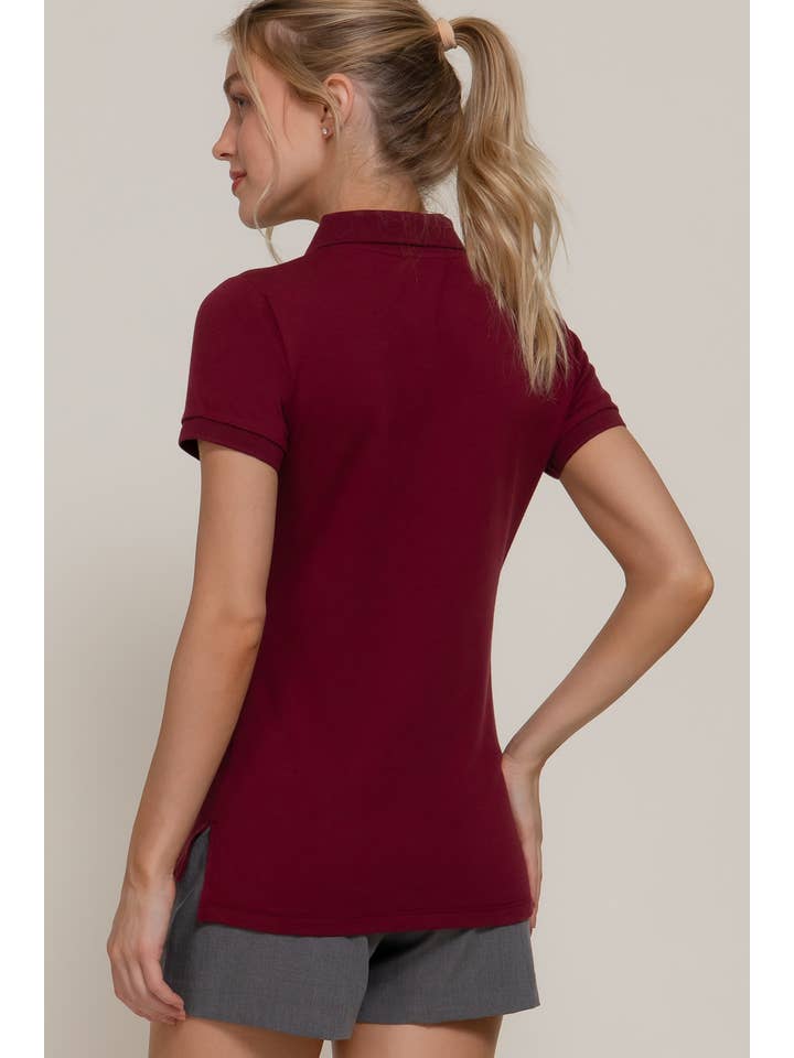 Active Basic | Active USA - Wholesale Polo - Women's - Short Sleeve Classic Pique Polo Top12