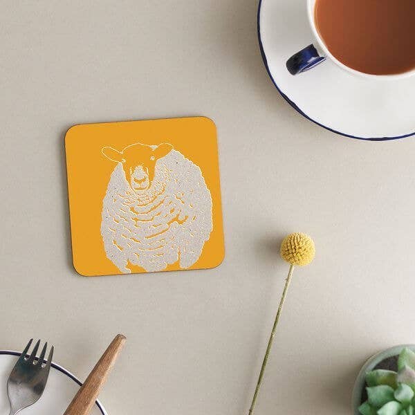 Sous-verre en mélamine avec dos en liège | Mouton | Agriculture | Brebis pour la vente par Deckled Edge Ltd