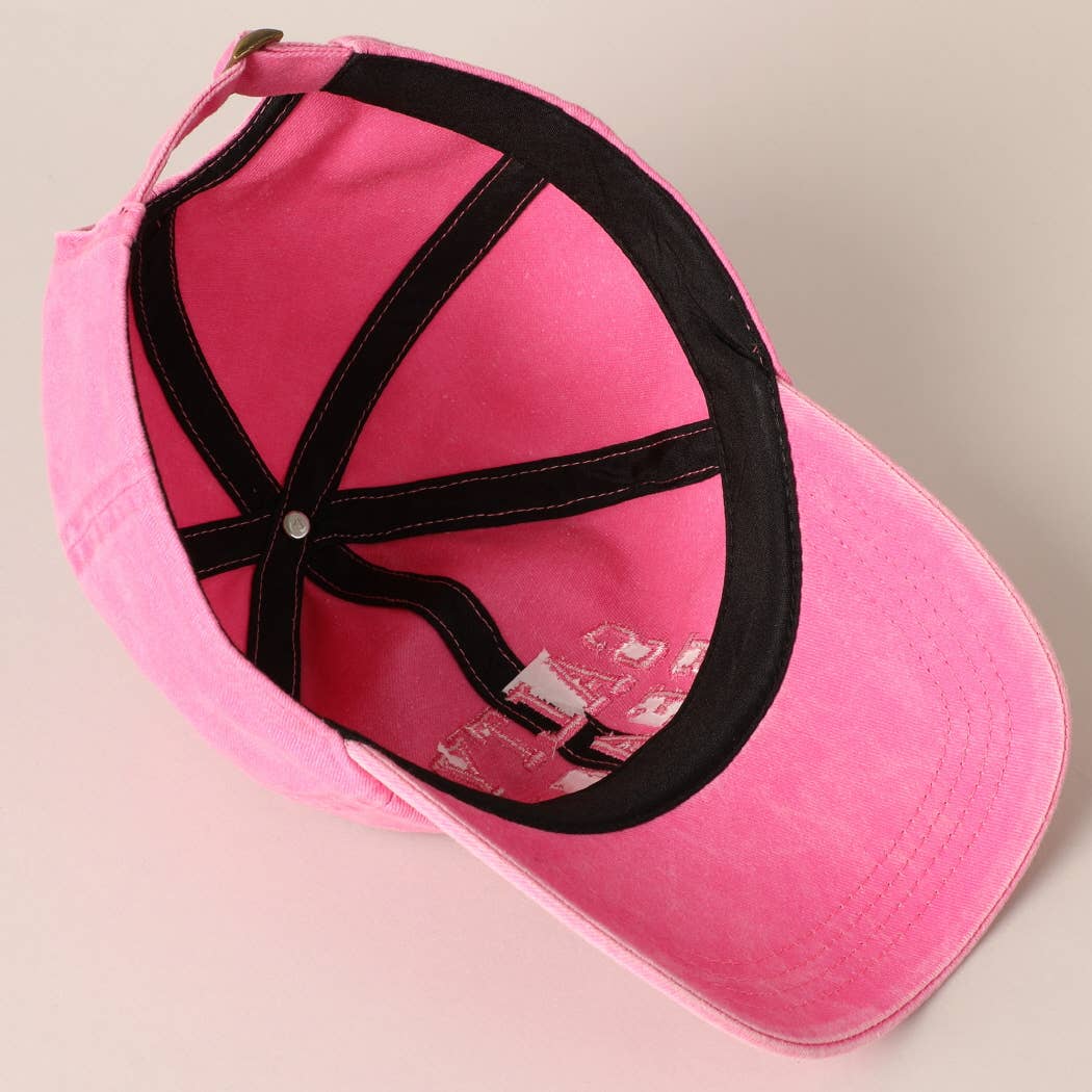 Fashion City - Wholesale Baseball Cap - Women's - Salty Beach Text Embroidery Baseball Cap6