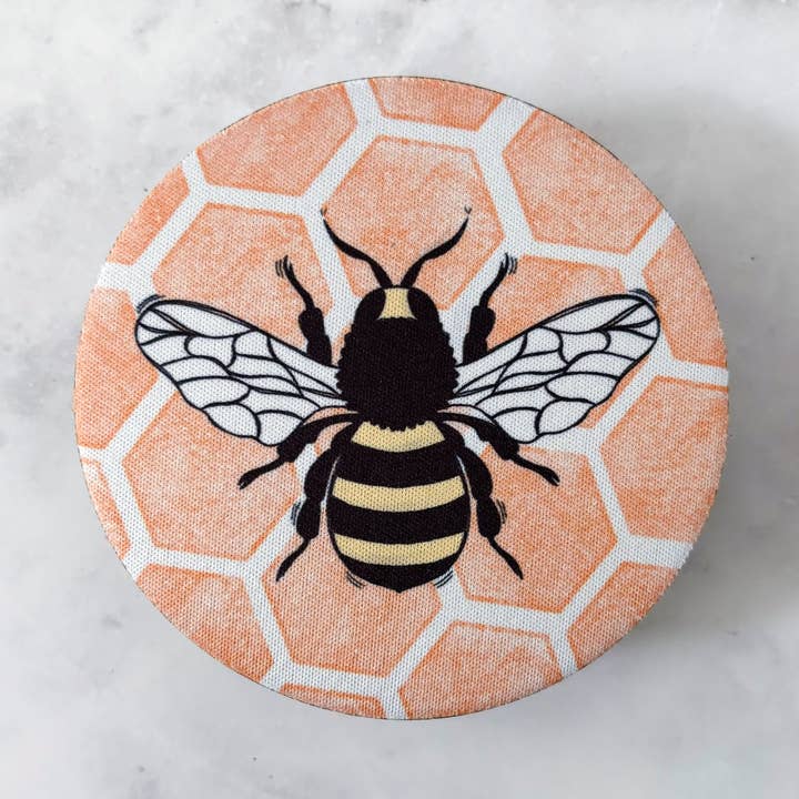 Bee Honeycomb Coasters for wholesale by Jami Creates