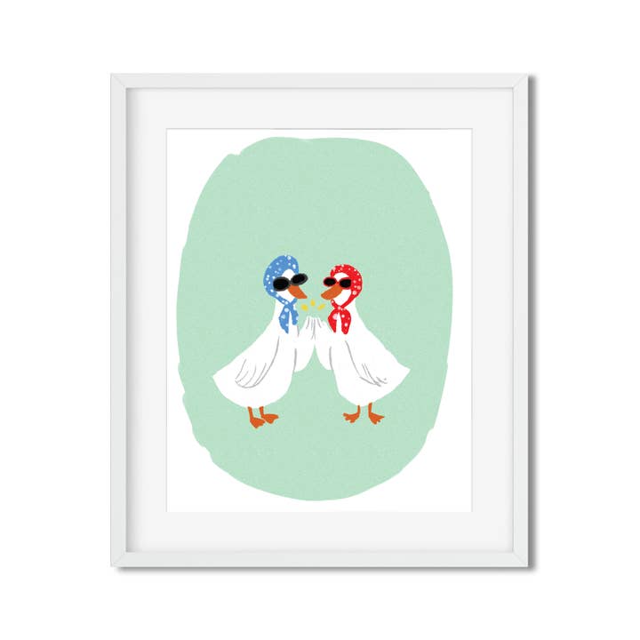 Goose Girlies - Impression d'art pour la vente par Ashley Frye Studio