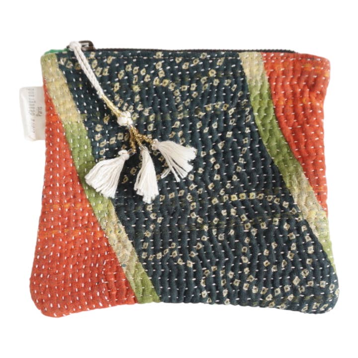 Claire Beaugrand - Wholesale Pouch - Women's - Set of 6 kantha pouches No. 4236