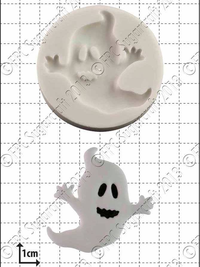 Halloween Silicone Mould (Mold) - 'Ghost' by FPC Sugarcraft for wholesale by FPC Sugarcraft