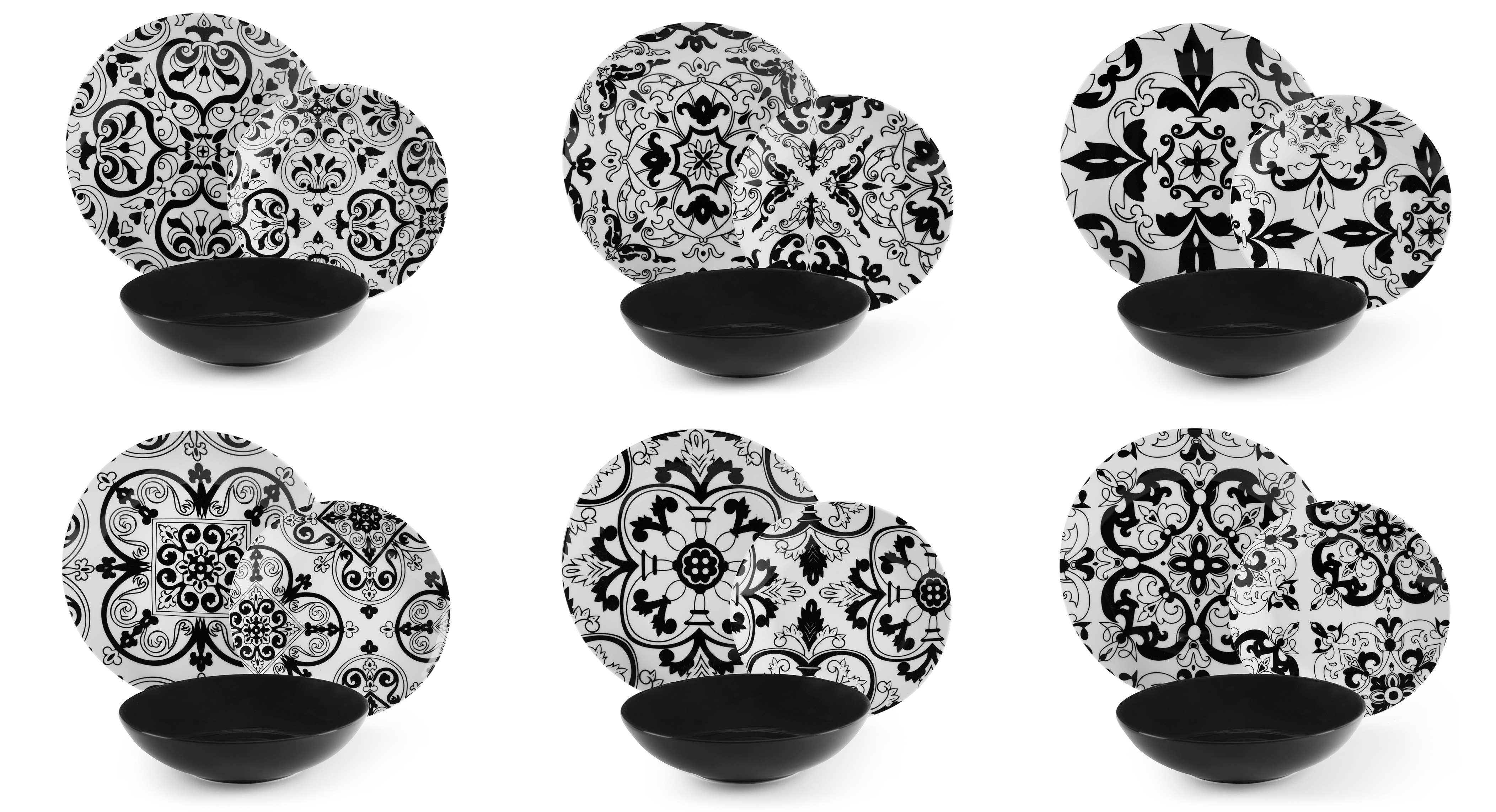 multicolour 18-Piece Dinnerware Set Florence for wholesale on Faire0