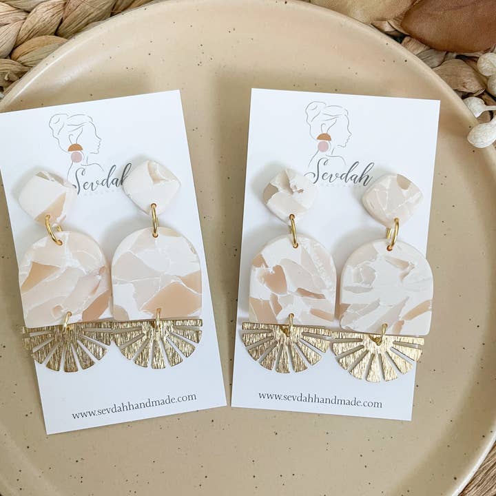 Sevdah Handmade - Wholesale Dangle Earrings - Citrine collection