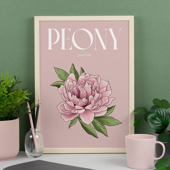 Peony Print för wholesale av Hayley Jade Design Studio