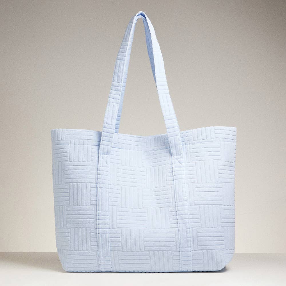 Sensibling Corp. - Wholesale Tote Bag - Women's - Grid Pattern Everyday Tote Bag13