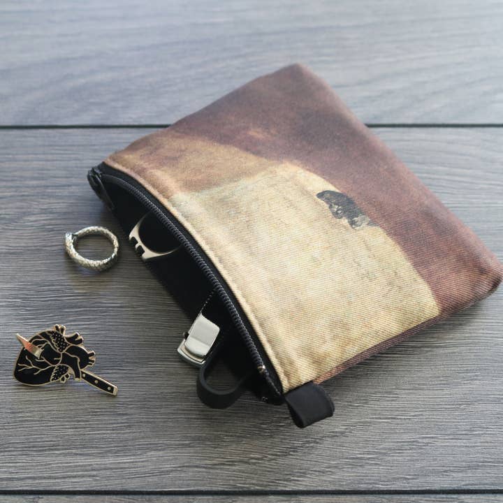 the dog - twill coin case - Francisco Goya's black paintings for wholesale by renaissance fair