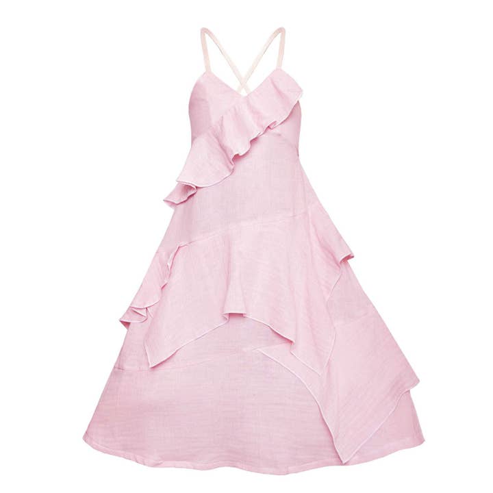 Light Pink Flower Girls Dress for wholesale by Infantium Victoria