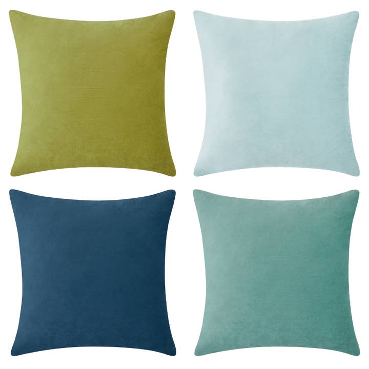 Samara Pillow Covers (4-Pack) - Green/Blue for wholesale by Monday Moose
