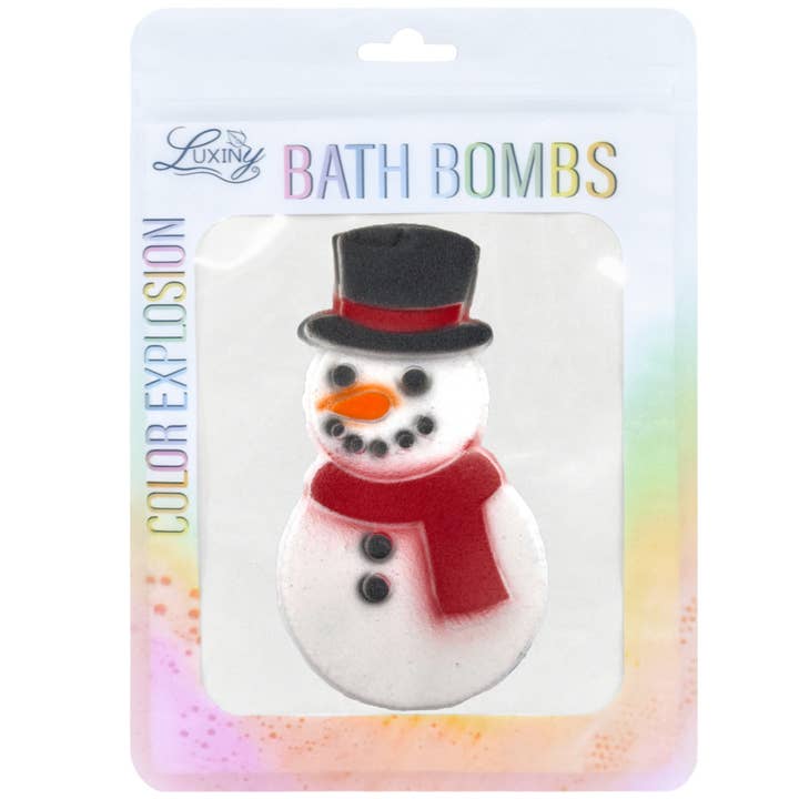 Luxiny Products - Luxurious Bath and Body - Wholesale Bath Bomb/Fizz - Christmas Best Seller | Snowman | Frosty | Bath Bomb