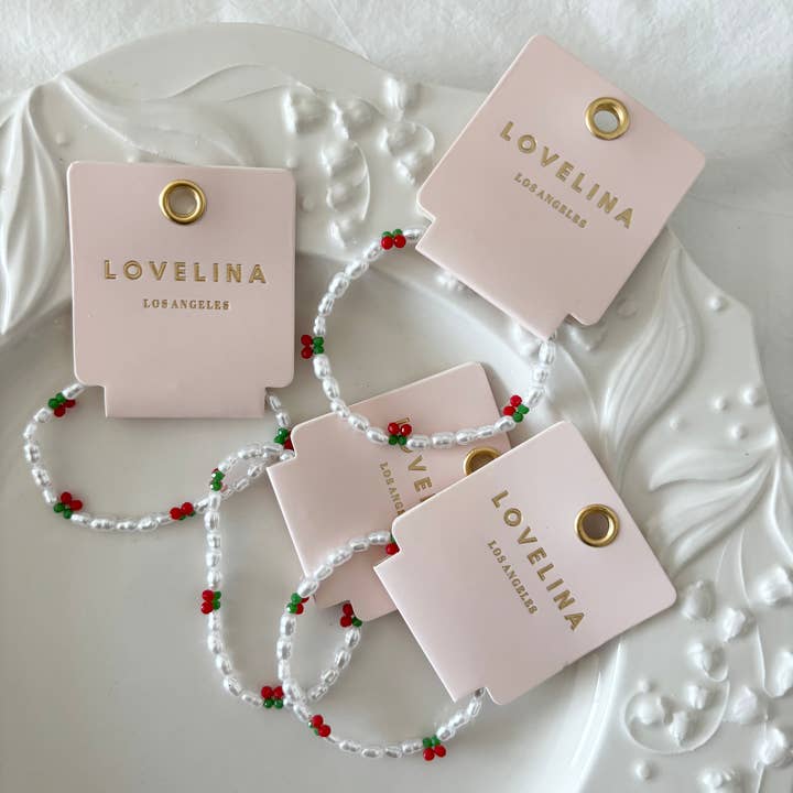 LoveLina - Vente Bracelet de perles - Bracelet Vibe Y2K Cerise (ECATI)2