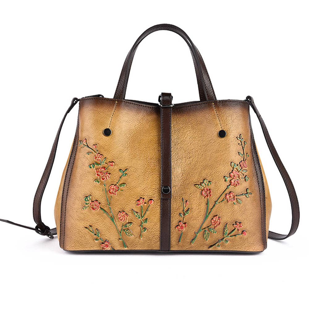 Modenaire - Wholesale Tote Bag - Women's - Floral Design Leather Bag5