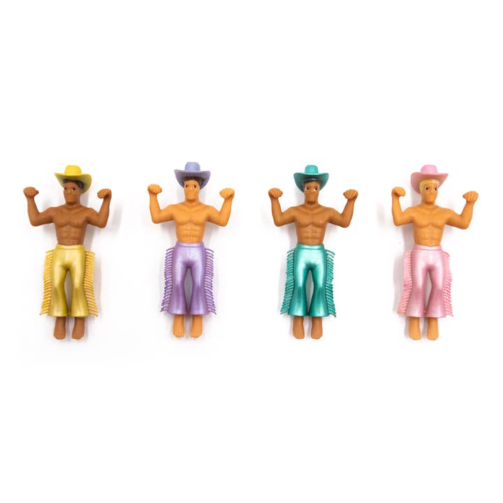 NPW - Wholesale Wine/Cocktail Glass Markers - Disco Cowboy Drink Markers - 4 Pack