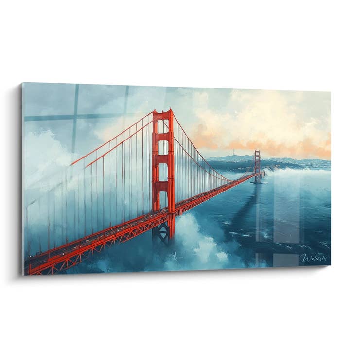 Tableau San Francisco Rêvé - édition paysage pour la vente par Walensky