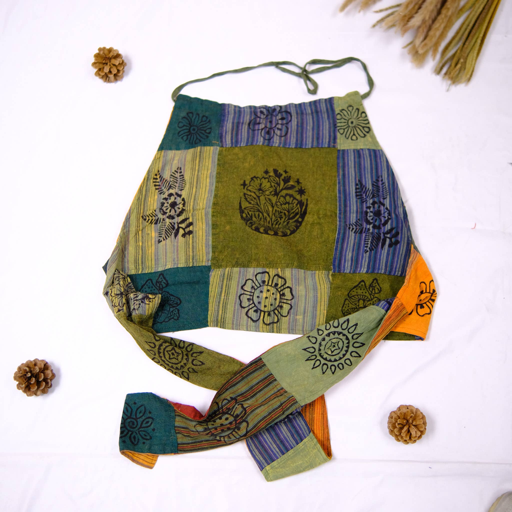 Karma Nepal Crafts – Blusa - Mulher por atacado – Tampo traseiro reversível em algodão com encosto em retalhos24