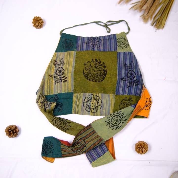 Karma Nepal Crafts - Wholesale Blouse – Women’s - Patchwork Reversible Cotton Backless Halter Top24