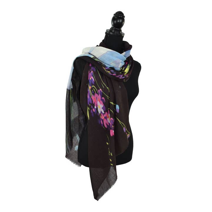 Dupatta Designs – Cachecol - Mulher por atacado – Lenço Valentino Floral Bouquet