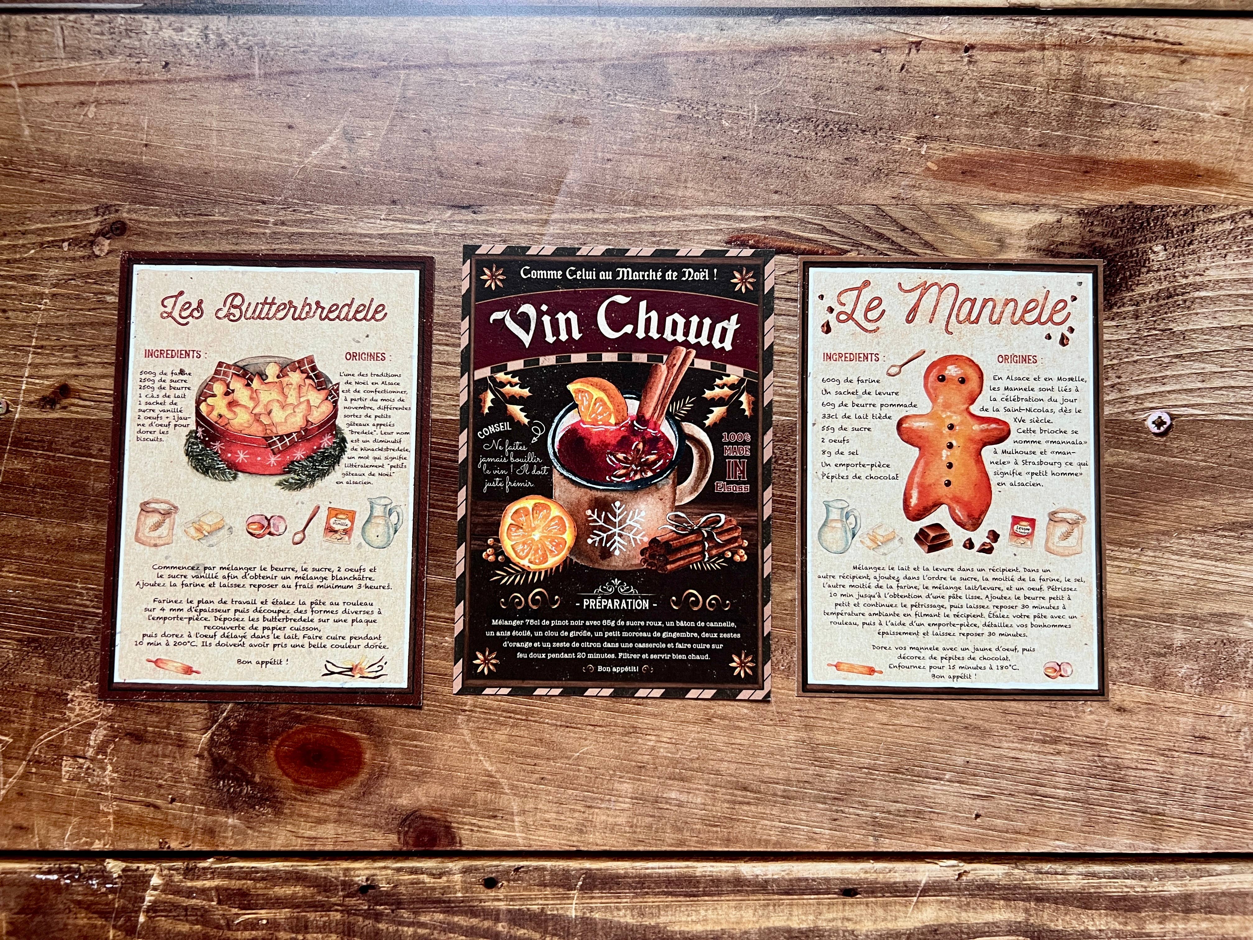 Les cartes de Lulu - Wholesale Christmas Card - Postcards: Alsatian Christmas recipe - end of the year0