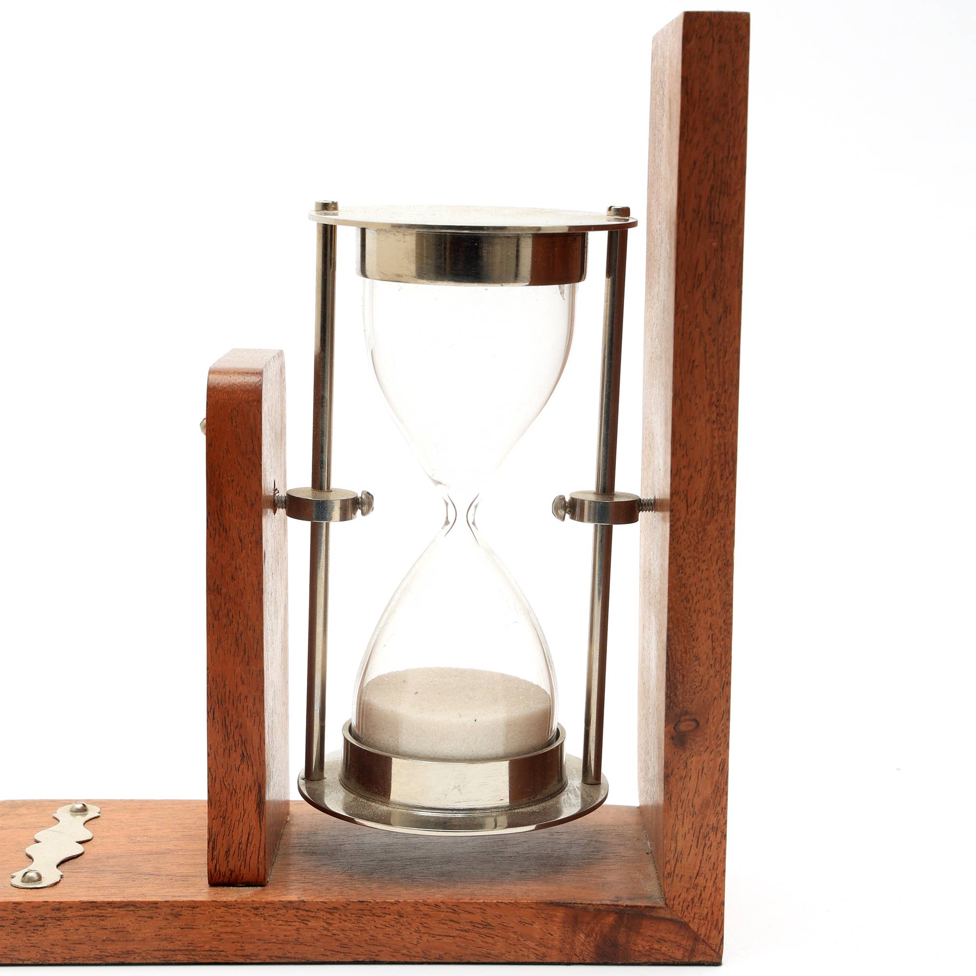 TrenDec - Vente Serre-livres - Serre-livres en bois avec sablier | Objet de table3