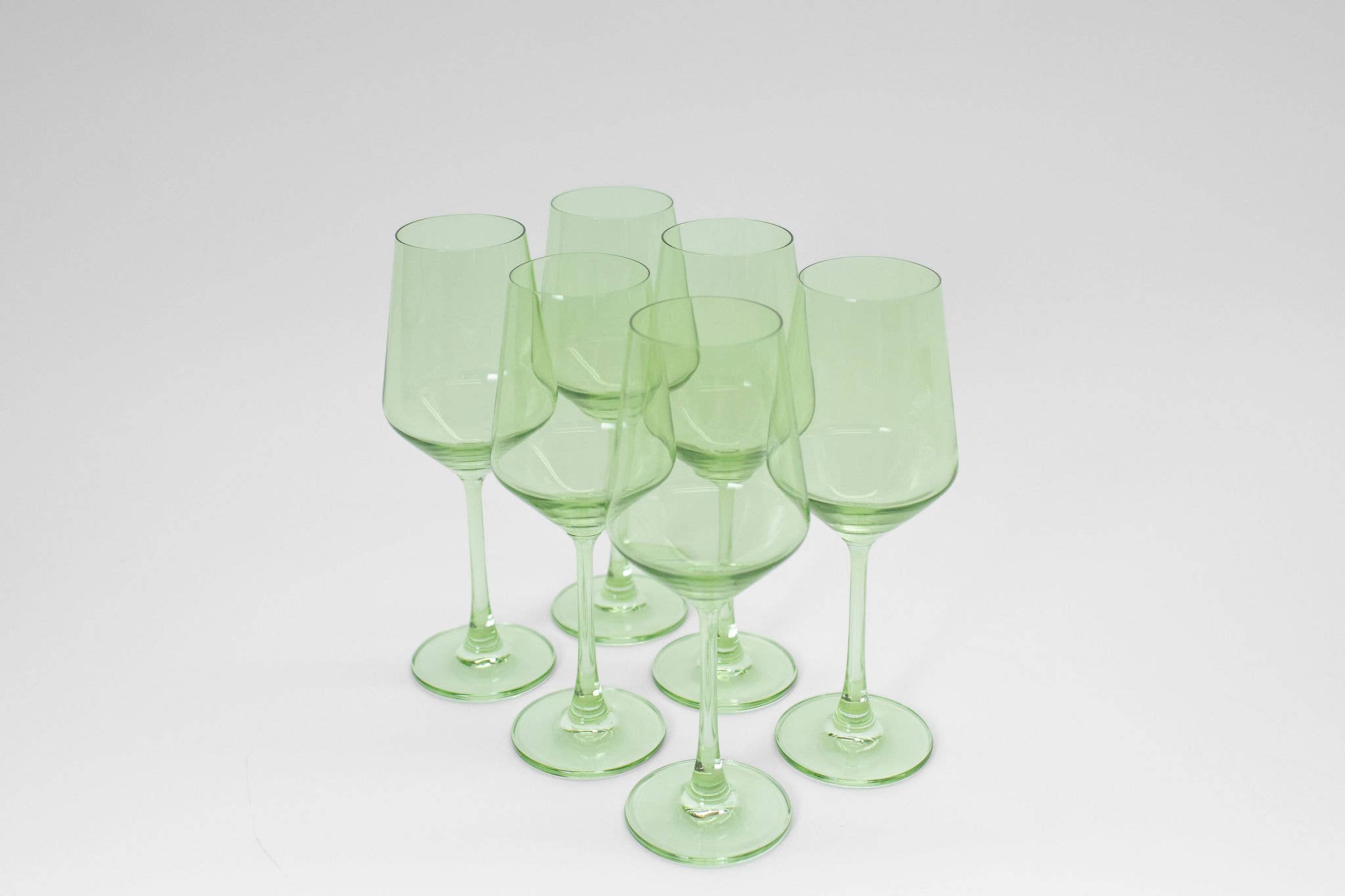 GlassHauseCo - Wholesale Wine Glass - Matcha Green - Colored Wine Glass3