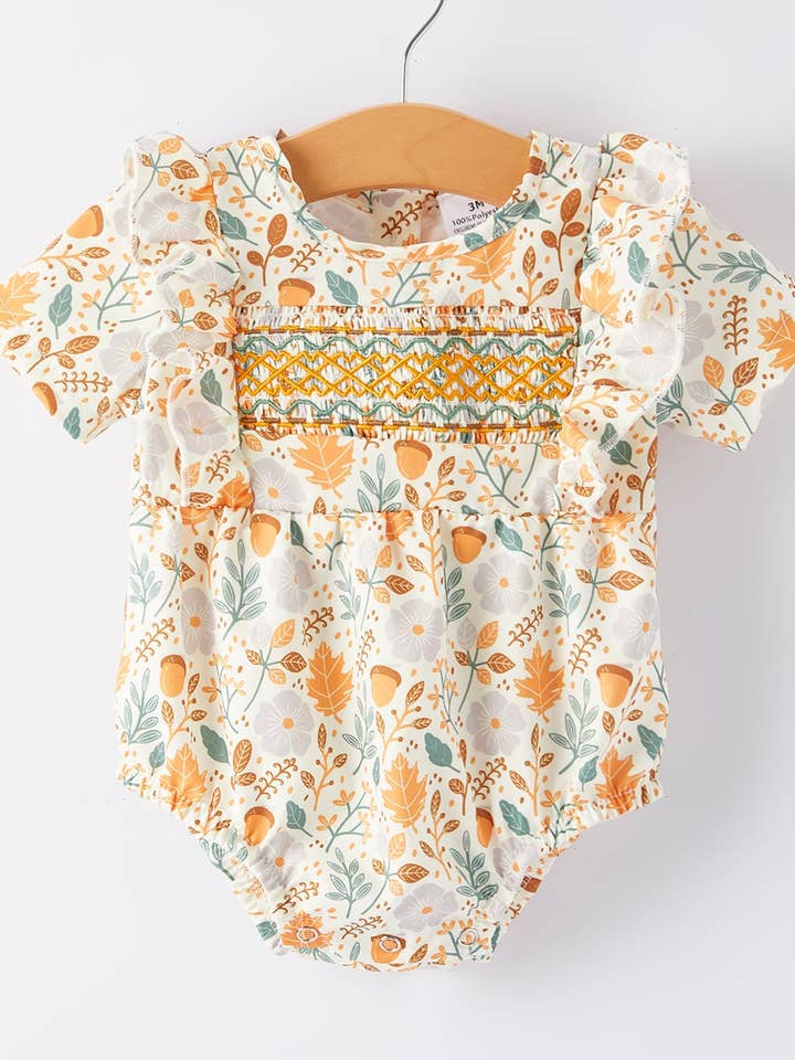 Barboteuse Fille Imprimé Floral pour la vente par Rylee Faith Designs