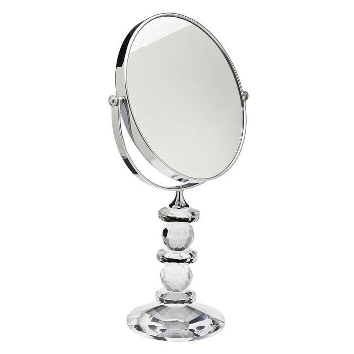 Godinger - Wholesale Vanity Mirror - Faceted Crystal Mirror On Stnd