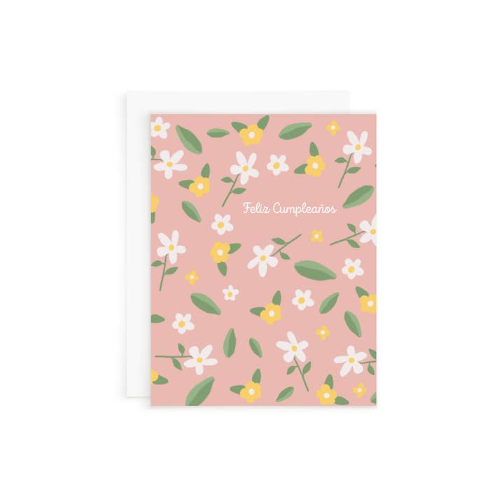 Things in Spanish - Wholesale Birthday Card - Pastel Feliz Cumpleaños Card