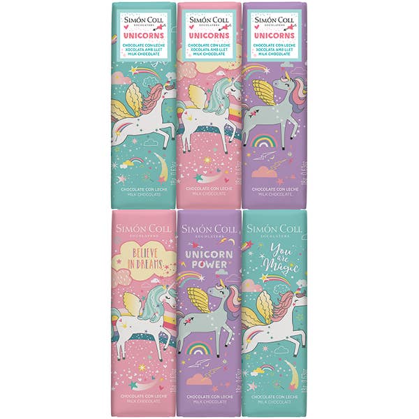 ADG Diffusion - Venta al por mayor Chocolate - BARRA DE CHOCOLATE UNICORN - Expositor de 12 barras1