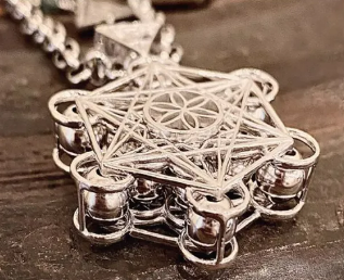 Metastreems - Wholesale Individual Charm/Pendant - Metatrons Cube - Biofield Enhancement Pendant1