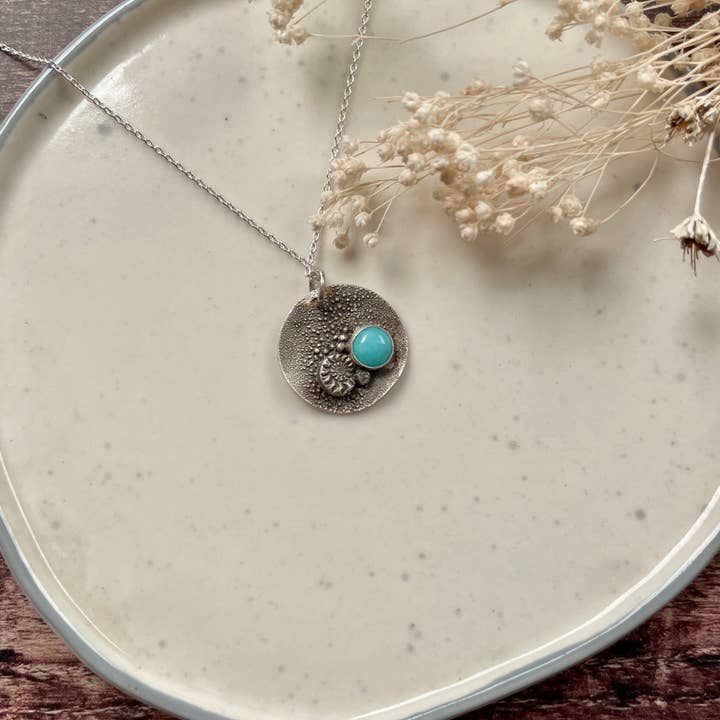 Semi Precious themed Necklace stone setting sterling silver for wholesale by The Old Farmhouse Jewellery