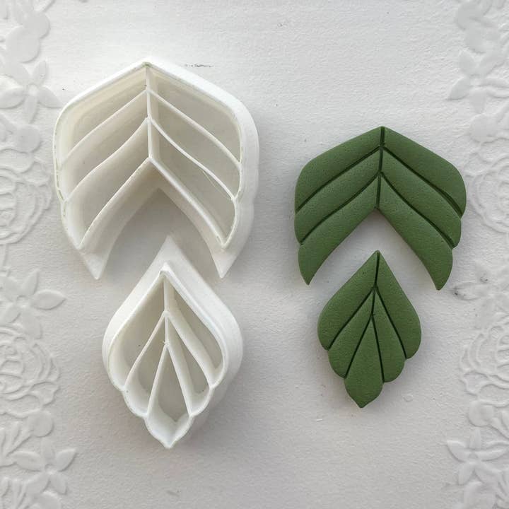 Combo foglia/Taglierina per argilla a doppia foglia/Taglierina per argilla per la vendita all'ingrosso da parte di EllaRaeMouldsVinyls