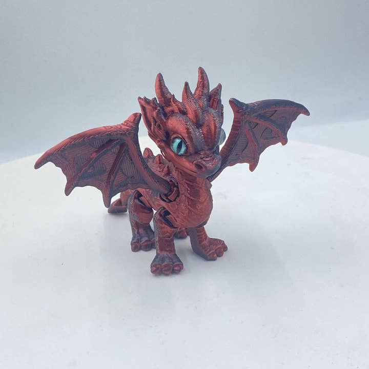 3D Horned Baby Dragon Figurines - Mystical Collectible Set for wholesale by Gypsy Soul