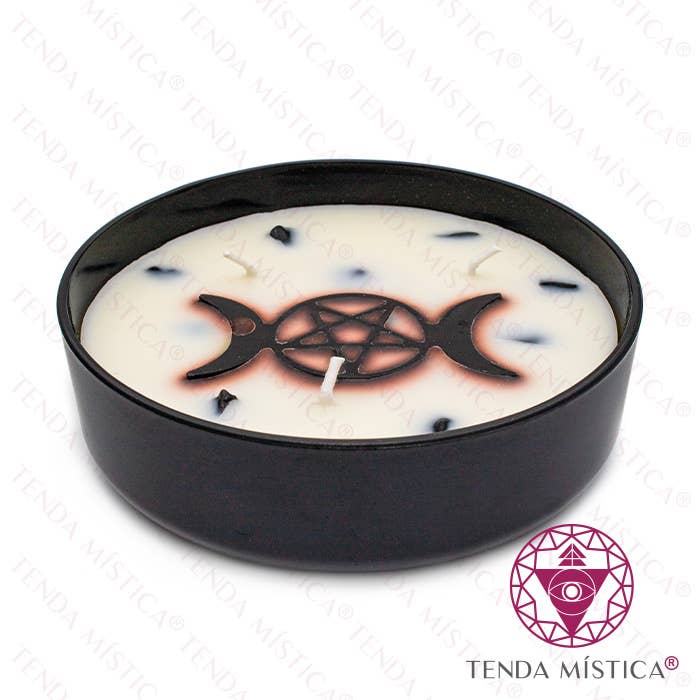 Tenda Mística - Wholesale Jar/Filled Candle - Triple Candle - Spiritual Protection0