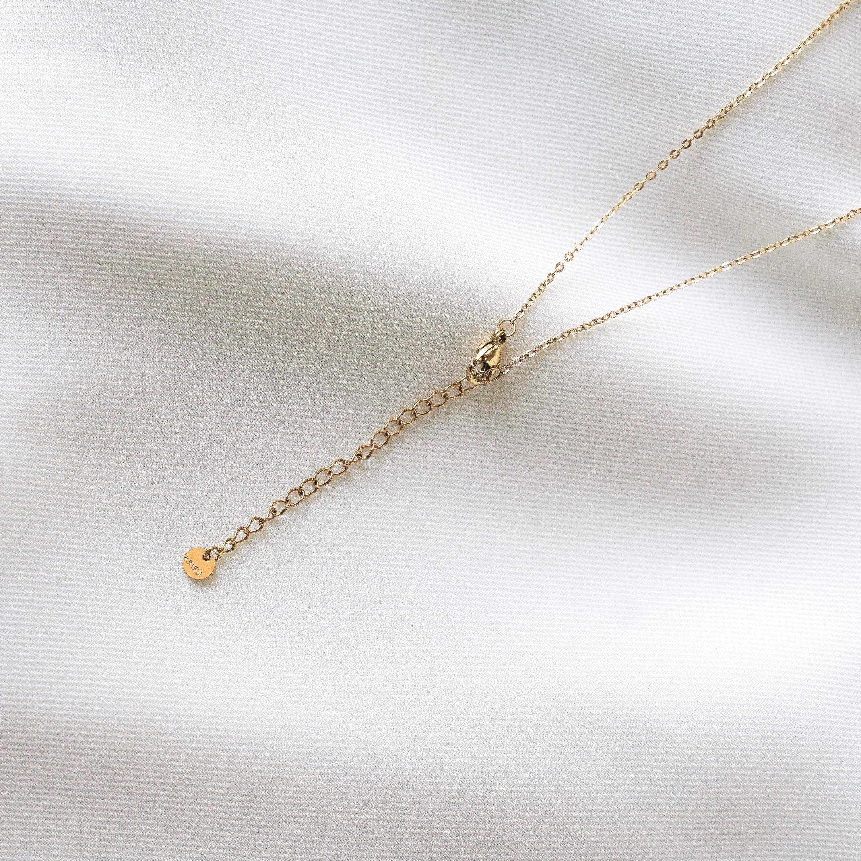 Victoire Collection - Wholesale Pendant/Charm Necklace - Y necklace with natural tourmaline stone5