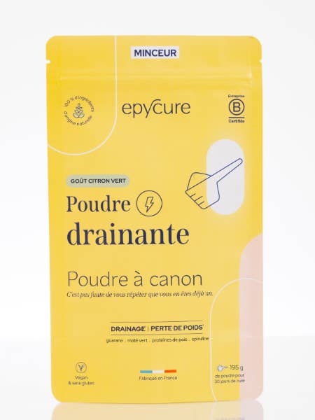 LEMON FLAVOR DRAINING POWDER - 1 MONTH OF TREATMENT - 6.5g/day for wholesale by Epycure