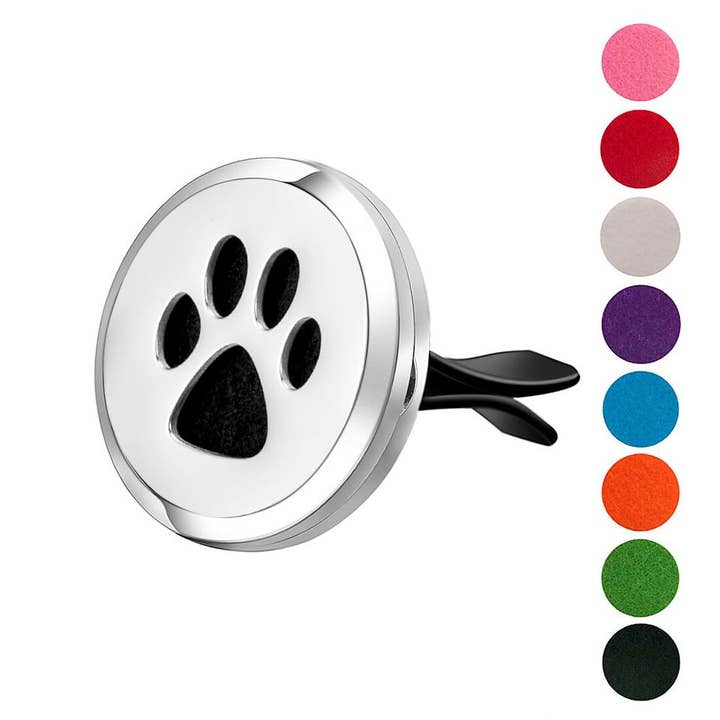 Dog Paw Car Vent Diffuser for Essential Oils for wholesale by Wild Essentials