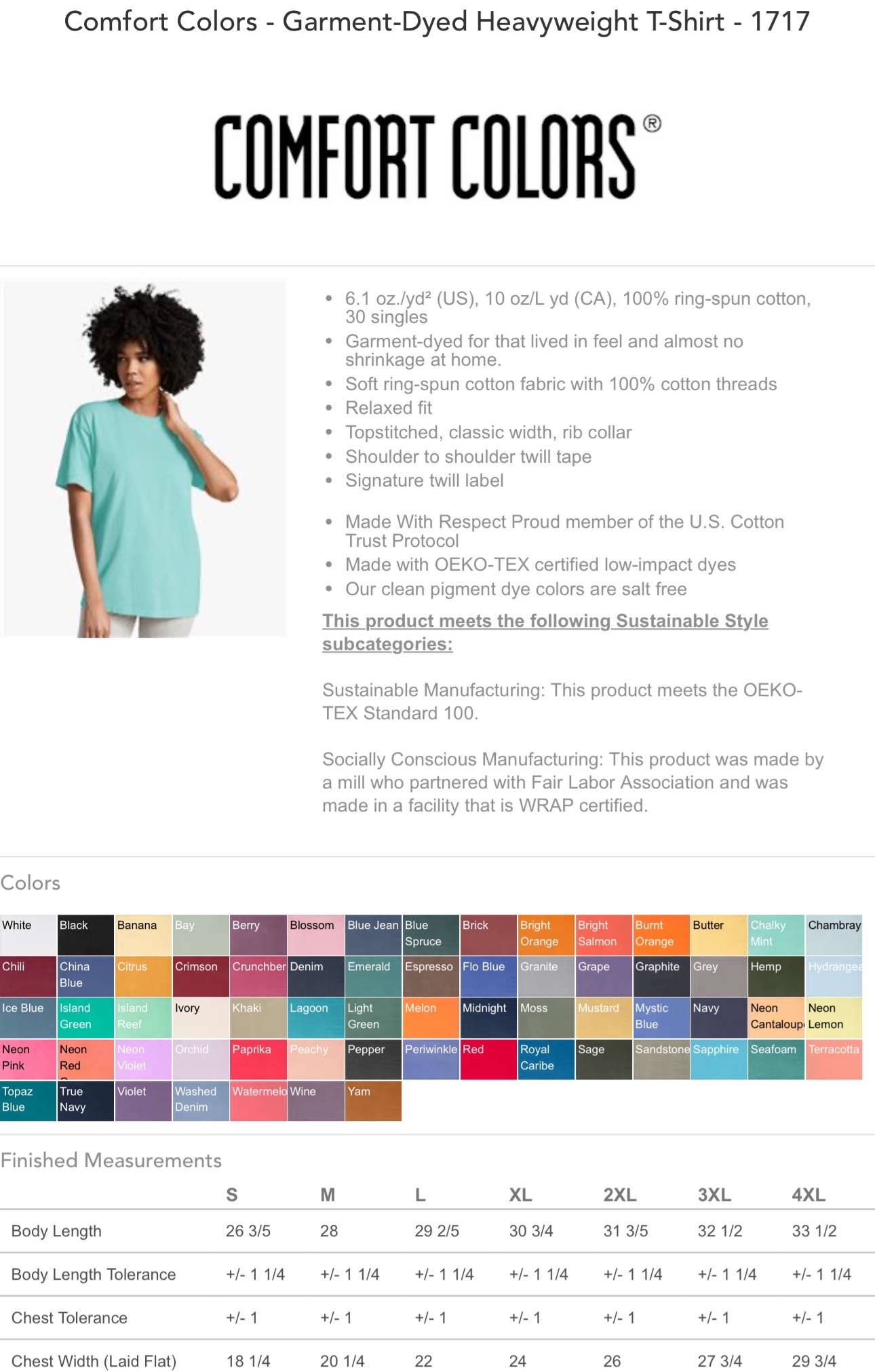 Your Embroidery Girl - Wholesale T-shirt (Zonder tekening) - Dames - Kerstmarkt Geborduurd Comfort Colors T-Shirt2