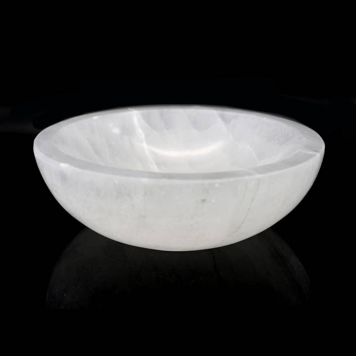 Designs by Deekay Inc. - Wholesale Smudge Plate - Round Selenite Smudge Bowl (6 in.)0