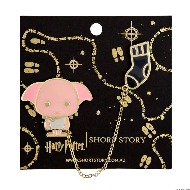 Harry Potter Enamel Pin Dobby & Sock for wholesale by Short Story